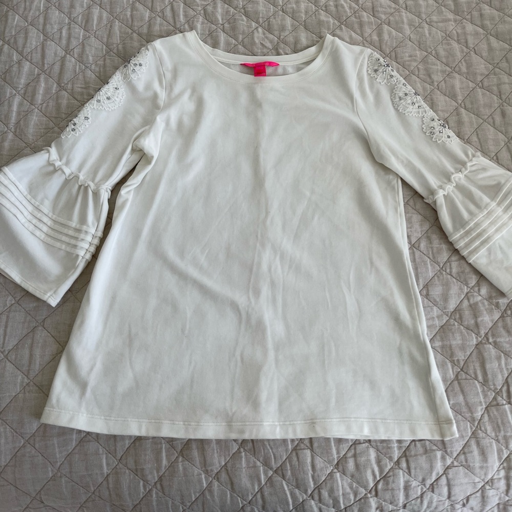 Lilly Pulitzer White Sweatshirt